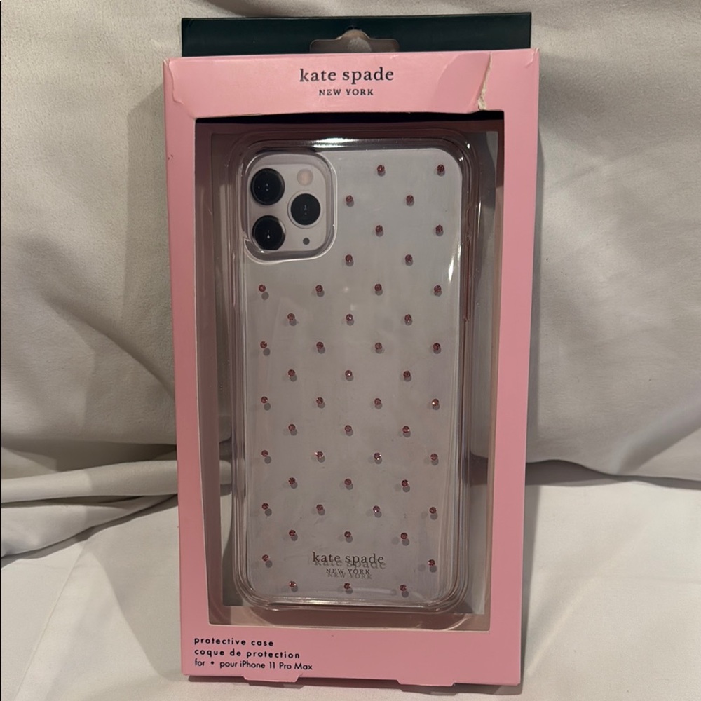 kate spade Clear and Pink iPhone 11 Pro Max Case